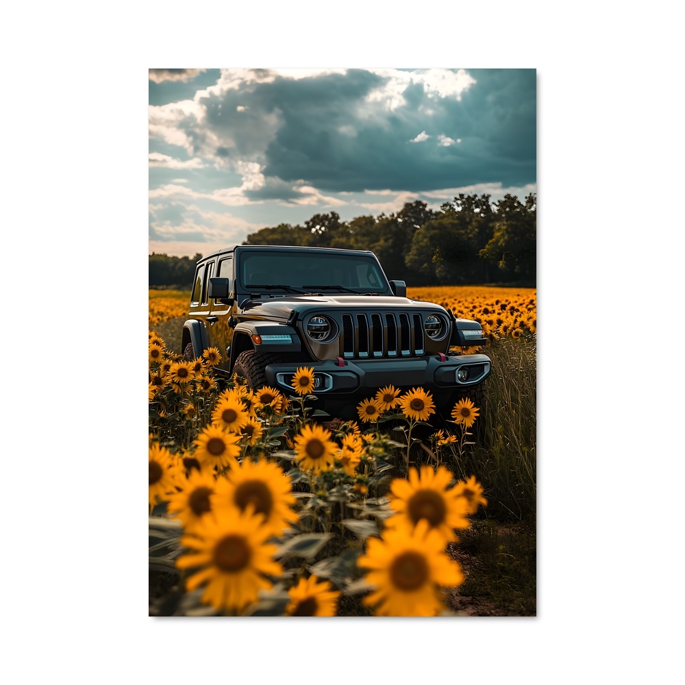 Poster Jeep au Soleil